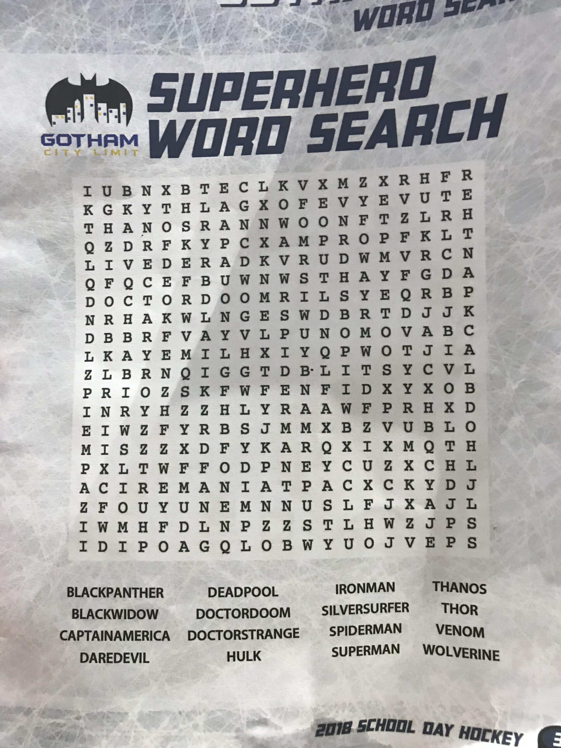 This Gotham City Limits DC Comics Wordsearch Is 99 Marvel Superheroes R CrappyDesign