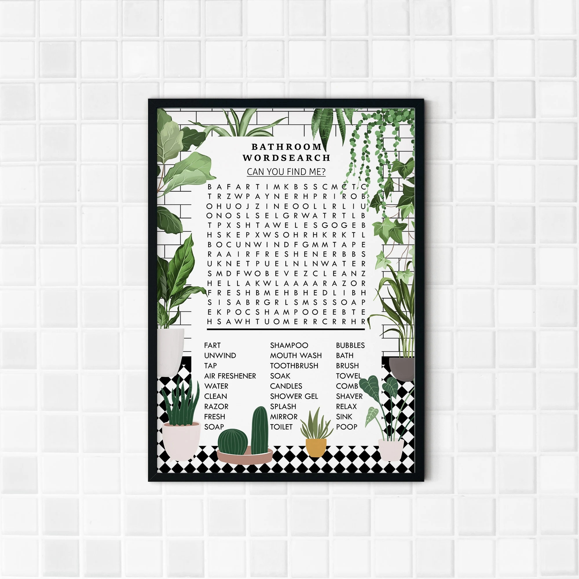 Soap Word Search Summer Holidays Printable