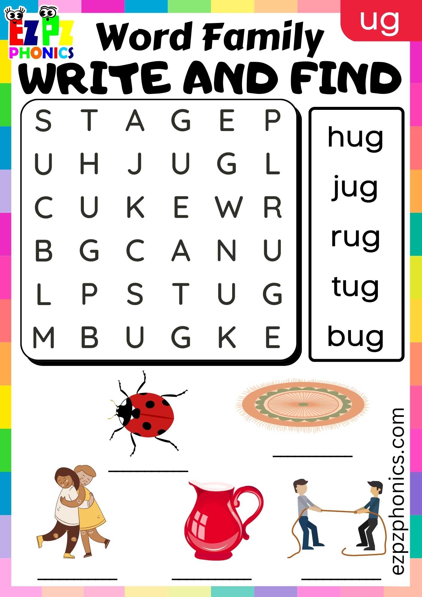 Printable Word Search Kindergarten Printable Word Search Kindergarten