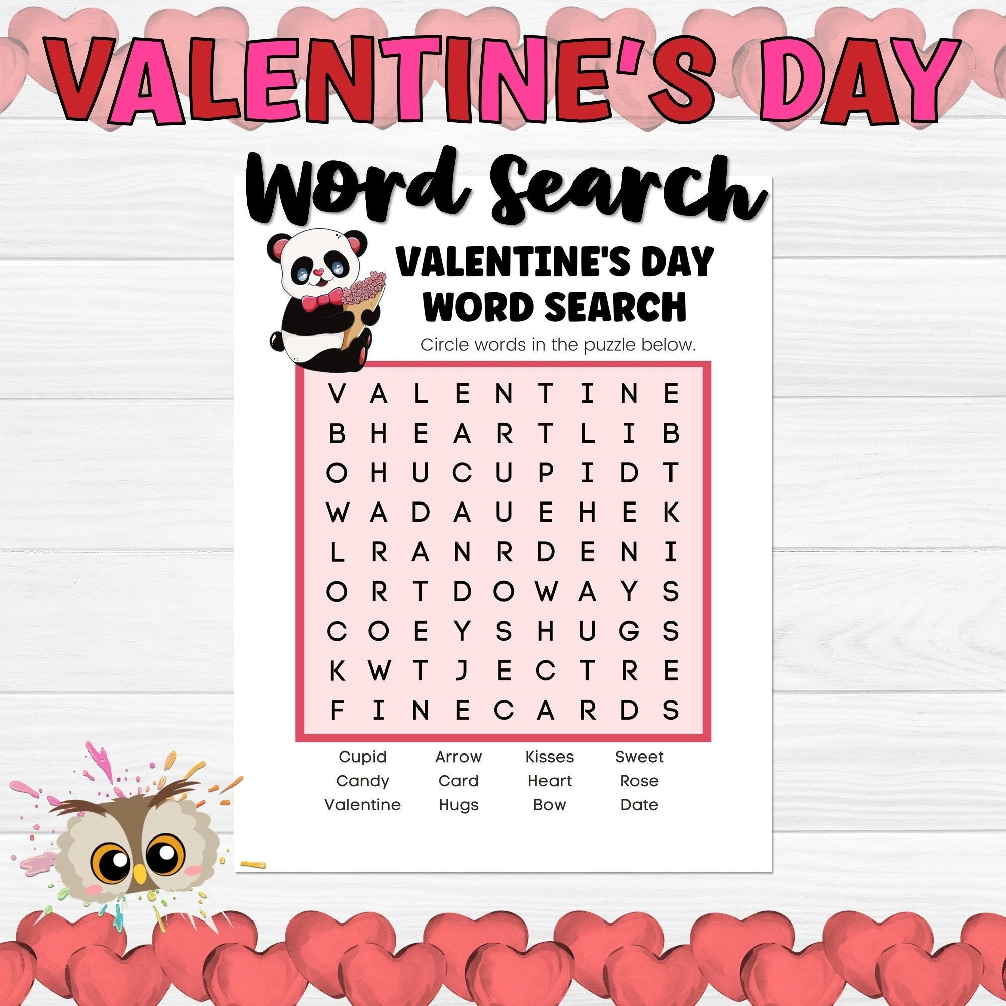 Valentine s Day Games Word Search Puzzle Printable Valentines Day Activities For Kids Printable Gifts Valentines Day Gift For Students Etsy