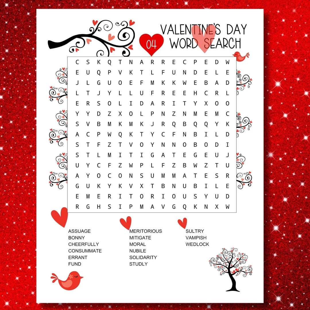 Valentine s Day Word Search Puzzles For Adults Word Search Galentine Gift Printable Valentine Game Valentine s Day Party Activity Etsy Valentine s Day Word Search Puzzles For Adults Word Search Galentine Gift Printable Valentine Game Valentine s Day Party Activity Etsy