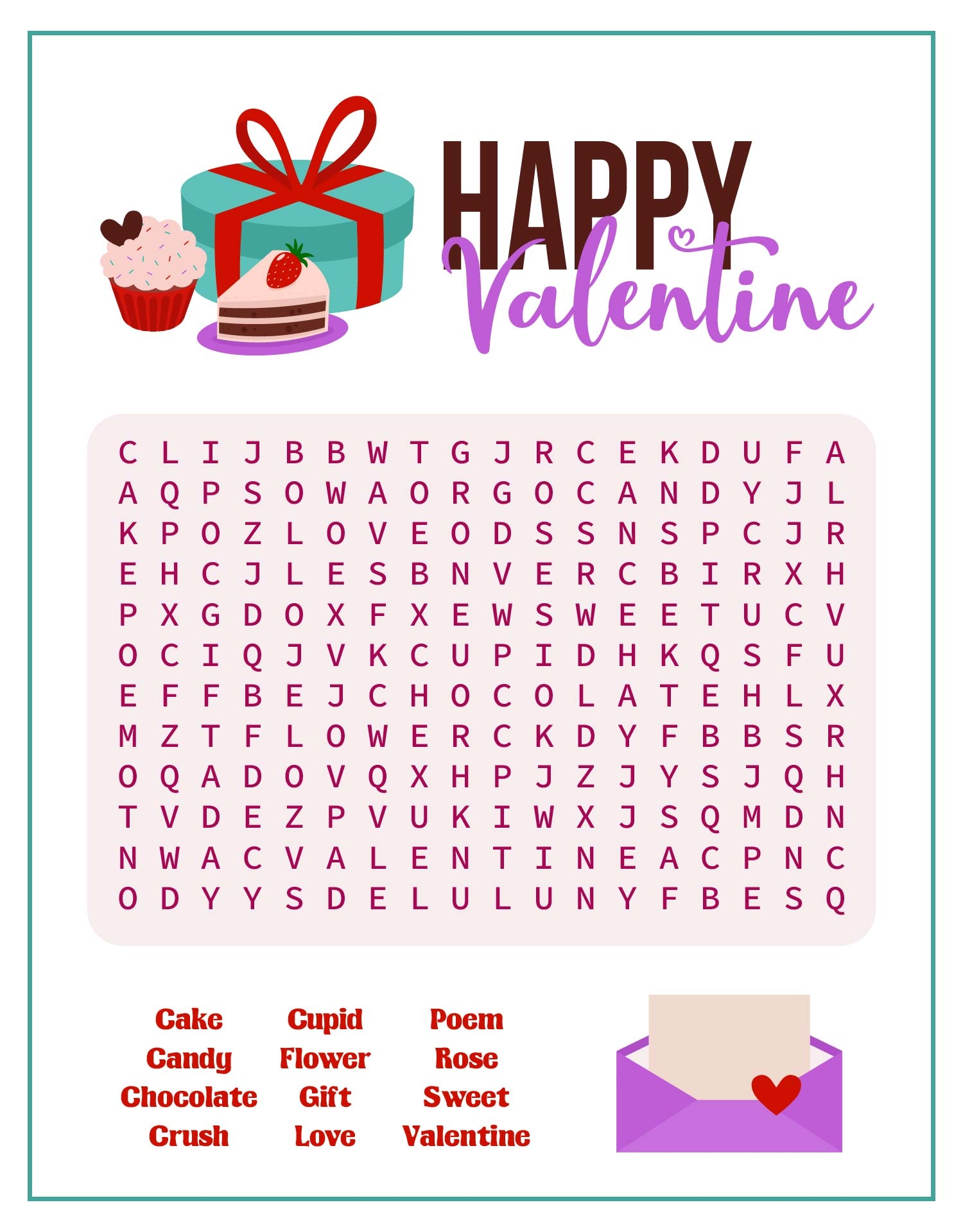 Valentine s Day Word Searches 10 Free PDF Printables Printablee