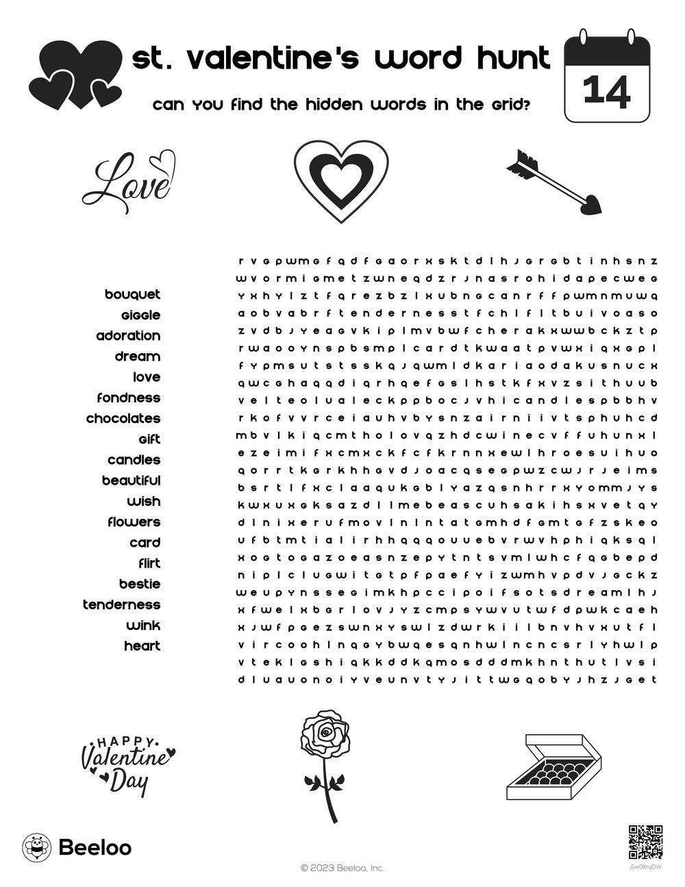 Valentine themed Word Searches Beeloo Printable Crafts And Activities For Kids Valentine themed Word Searches Beeloo Printable Crafts And Activities For Kids