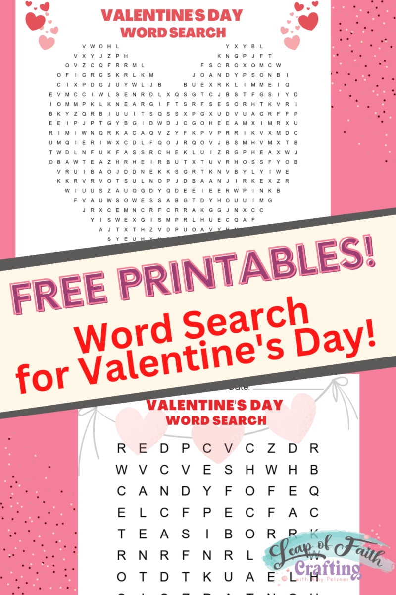 Valentines Word Search FREE Printable 2 Versions Leap Of Faith Crafting