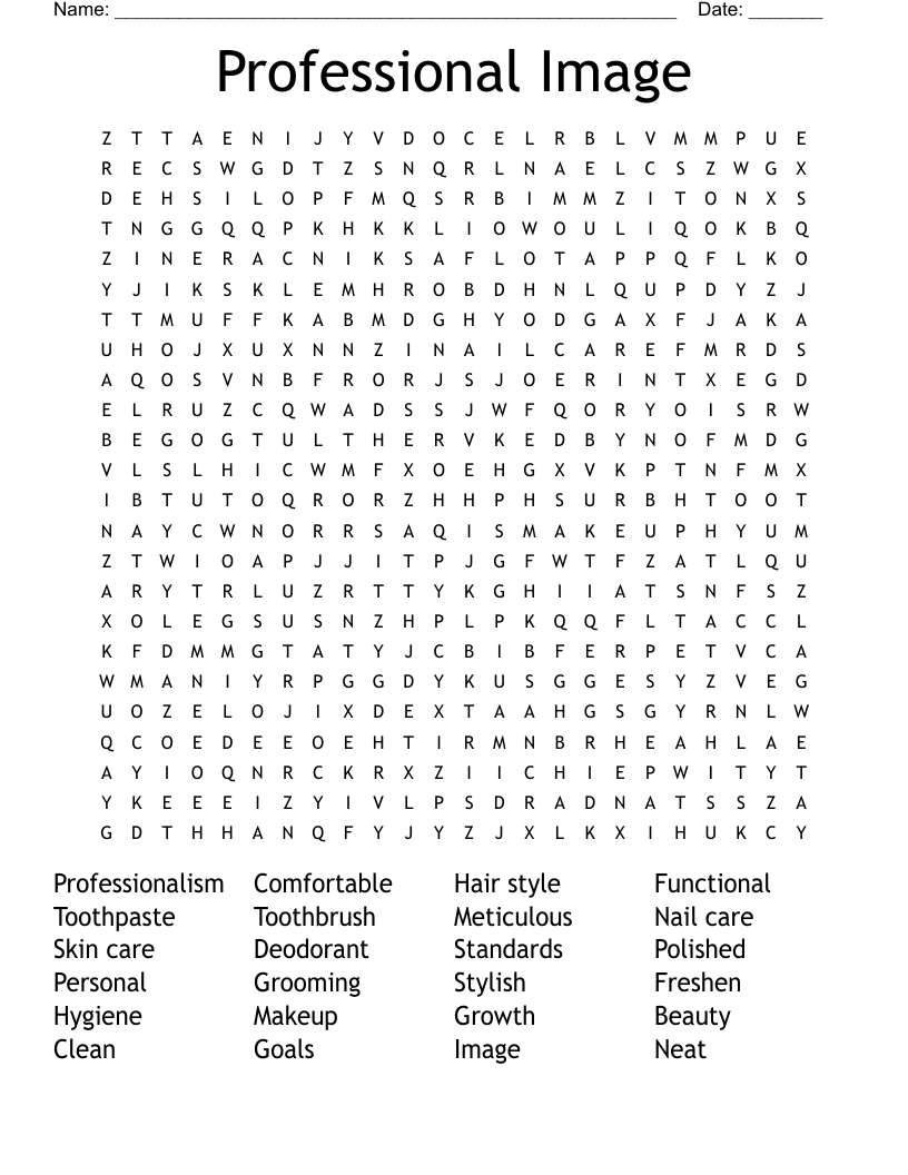 Values Word Search WordMint