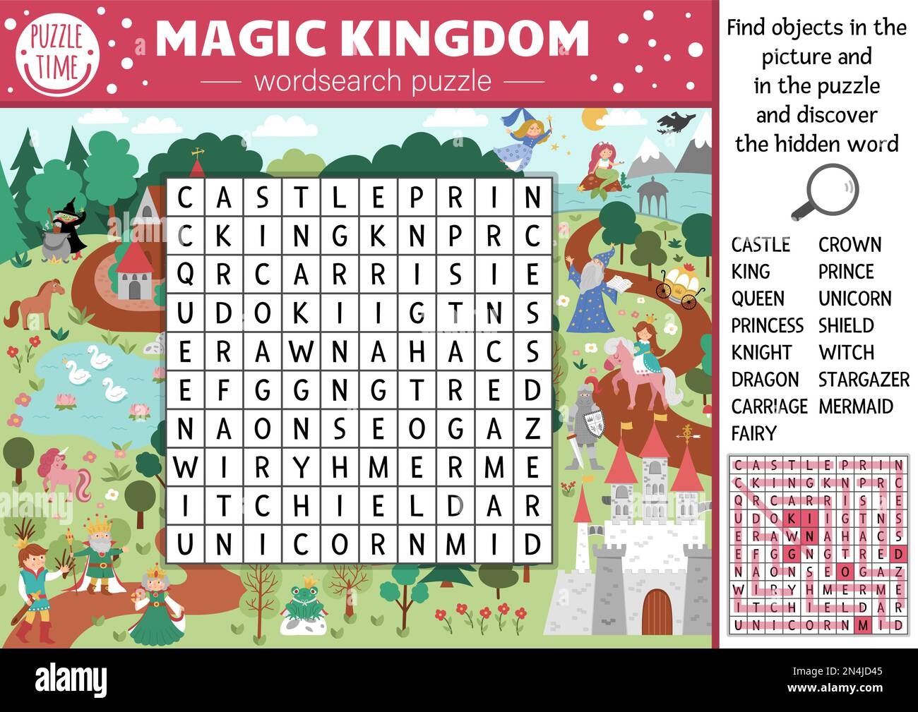 Vector Fairytale Wordsearch Puzzle For Kids Simple Magic Kingdom Crossword With Fantasy Creatures For Children Activity With Knight Castle Princes Stock Vector Image Art Alamy Vector Fairytale Wordsearch Puzzle For Kids Simple Magic Kingdom Crossword With Fantasy Creatures For Children Activity With Knight Castle Princes Stock Vector Image Art Alamy