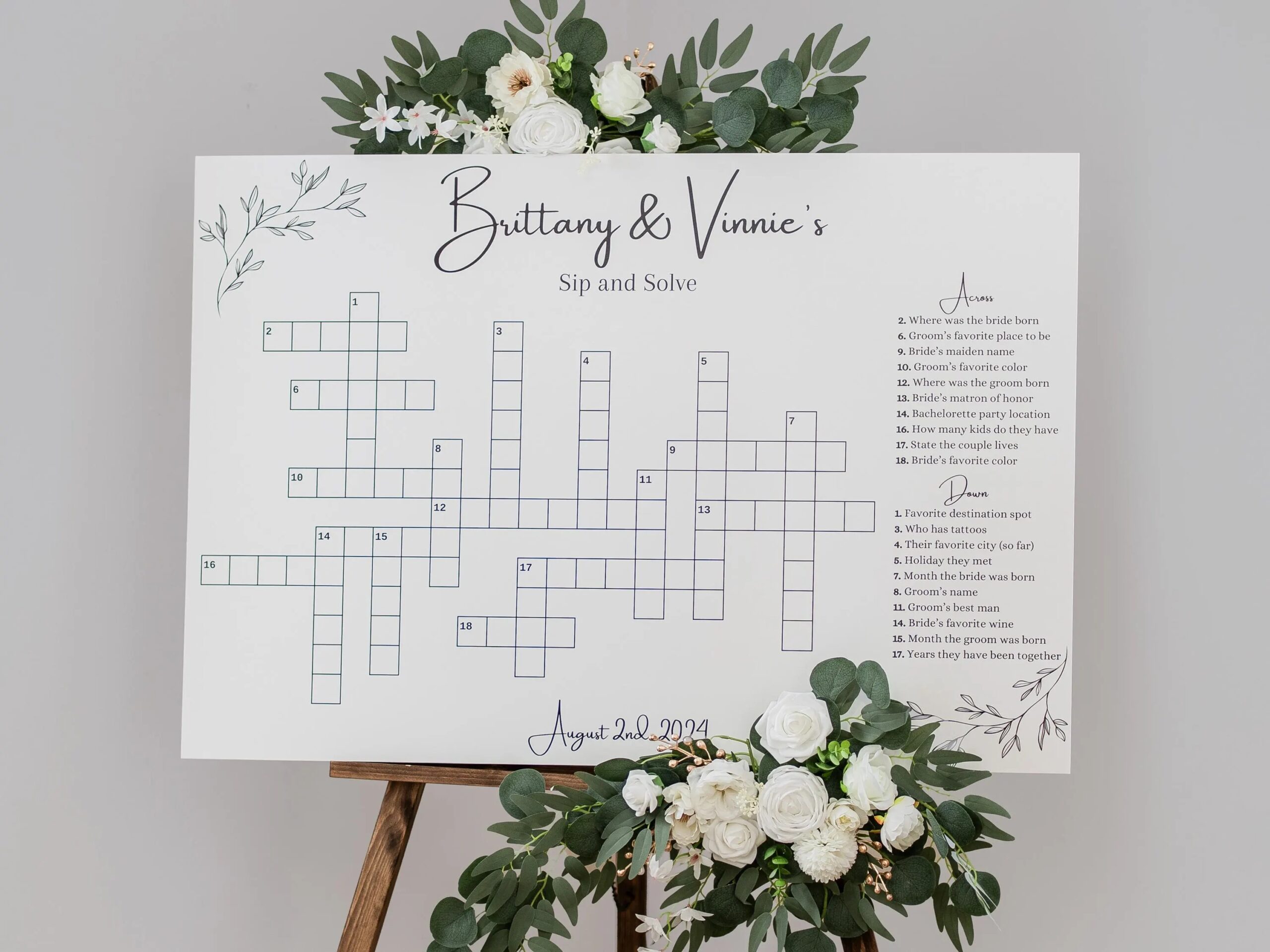 Giant Poster Wedding Word Search Printable