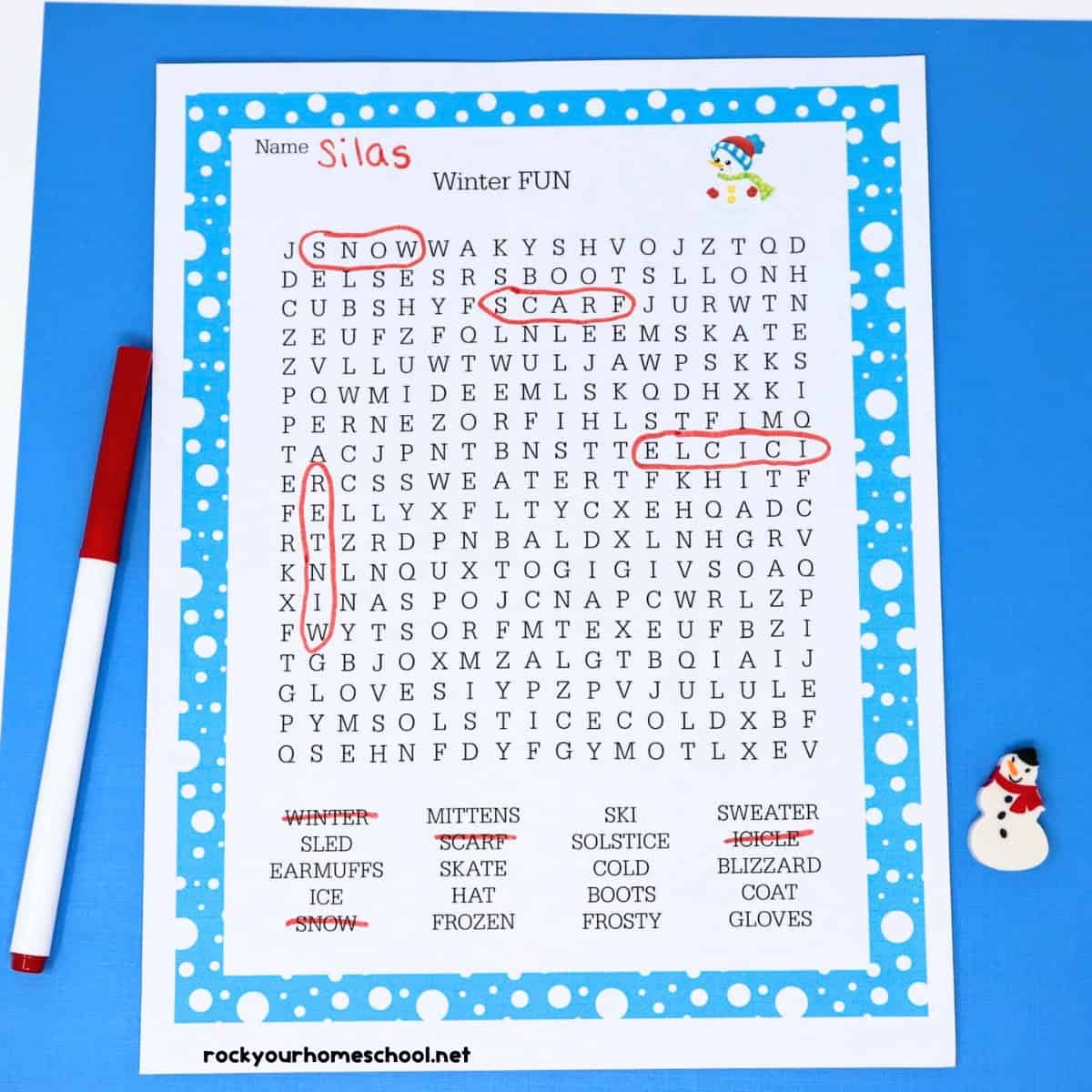 Winter Word Search Printable Ideas For Boosting The Fun Free Rock Your Homeschool