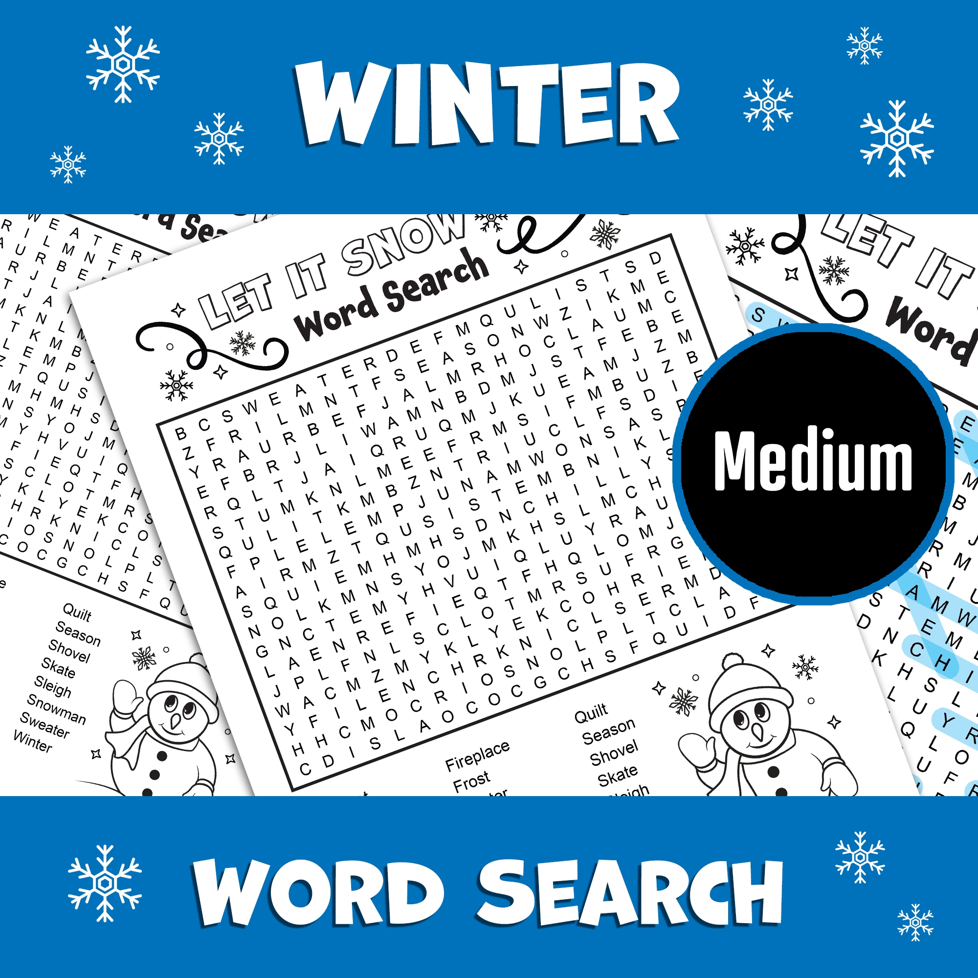 Word Search Medium Printable