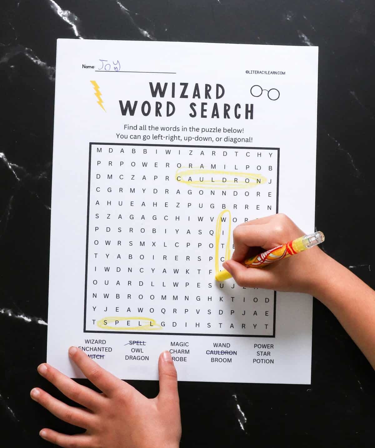 Wizard Word Search Free Printable Literacy Learn Wizard Word Search Free Printable Literacy Learn