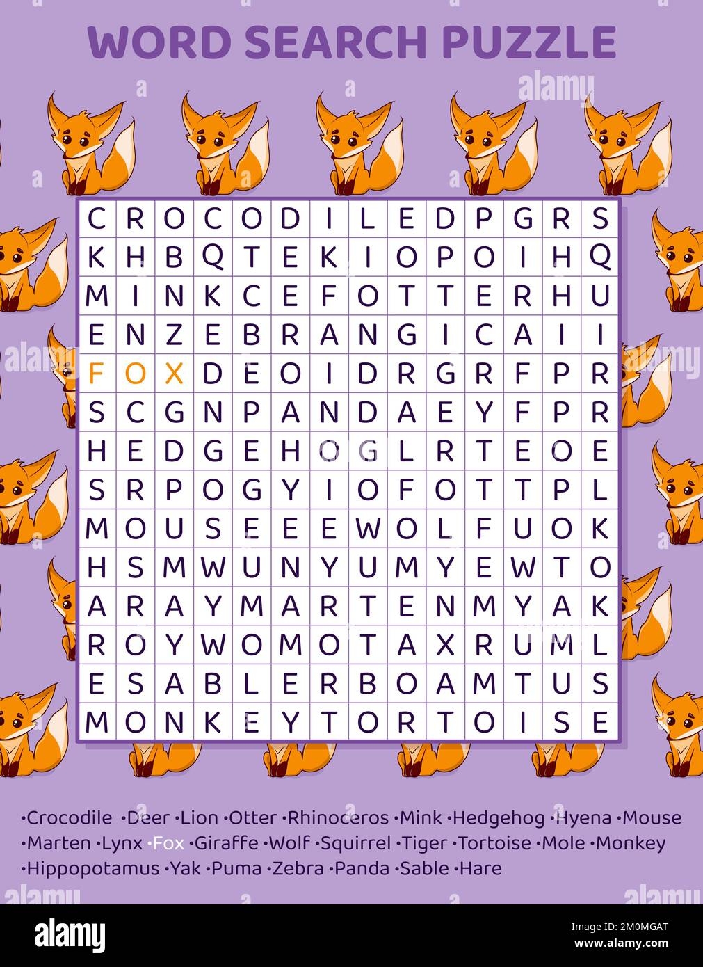 Wolf Word Stock Vector Images Alamy