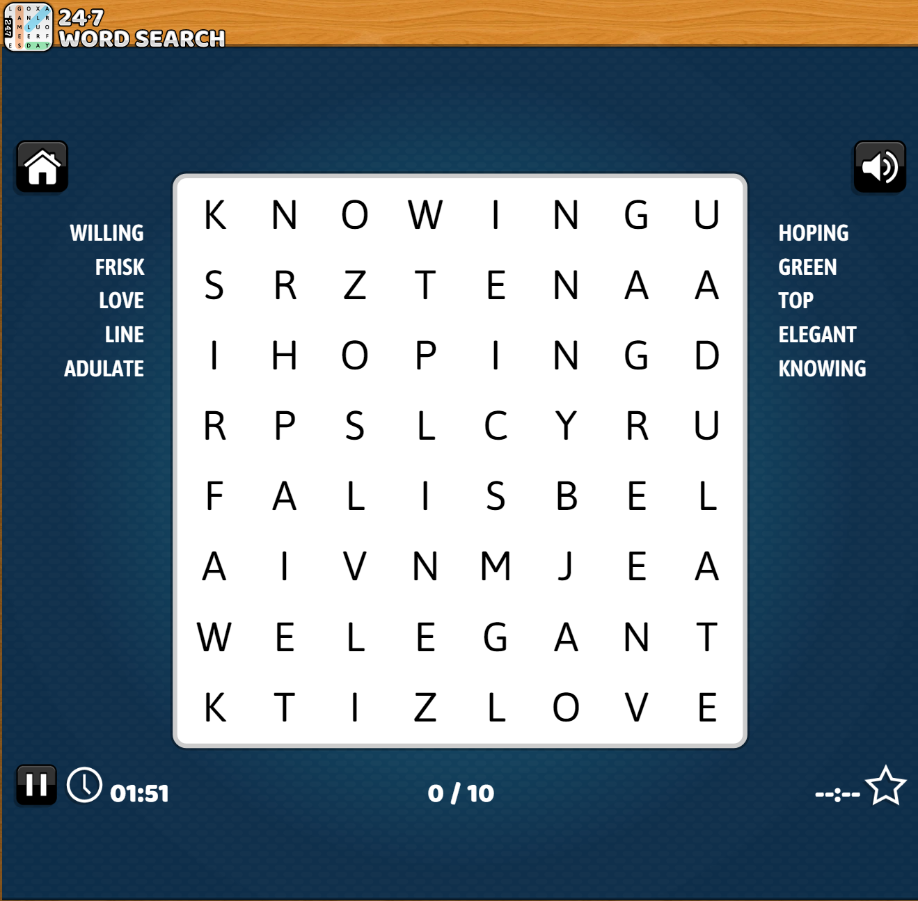 Challenging Double Sided Word Search Printable