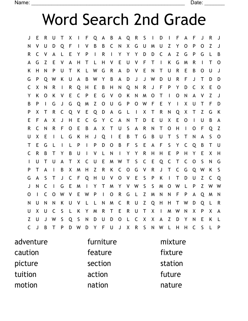 Free Printable Spanish Word Search For 2nd Grade