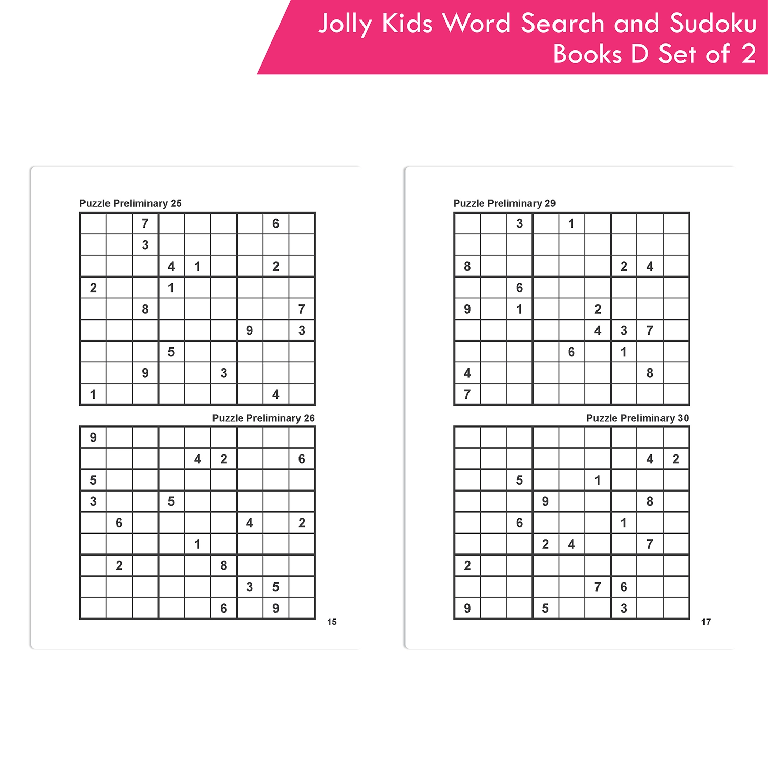 Word Search And Sudoku Puzzle Books Logic And Fun For Kids
