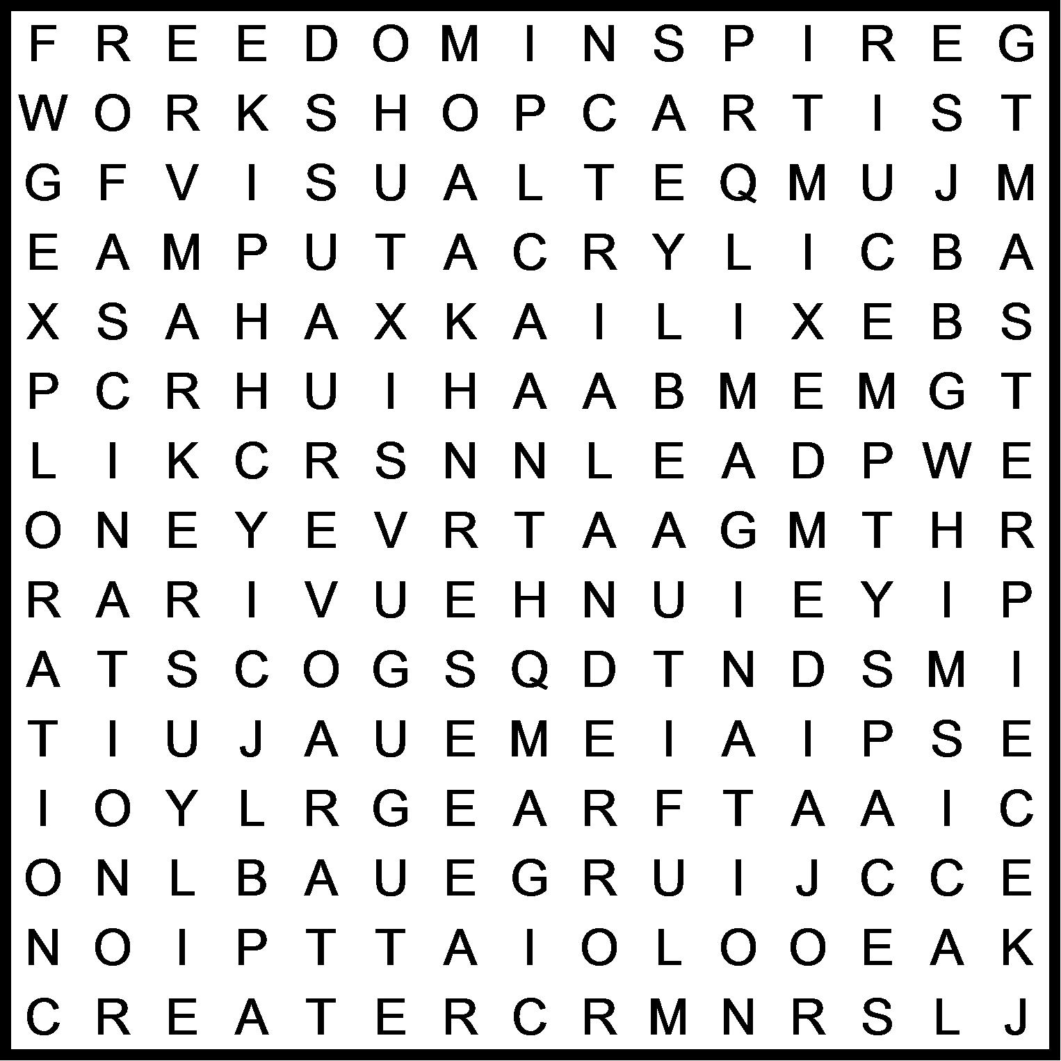Word Search Art Journal Prompt From Victory Road