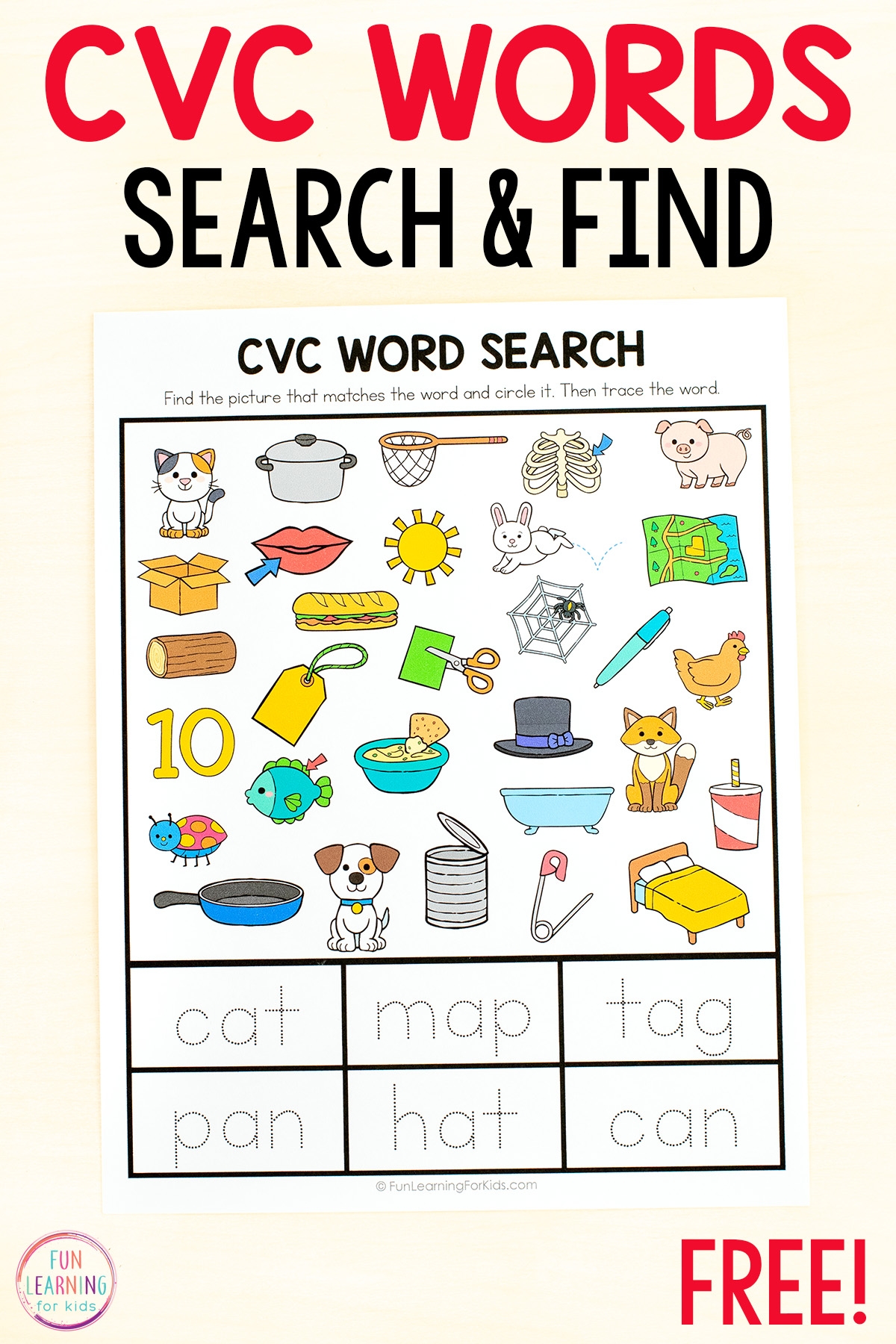 Free Elementary Word Search Printables