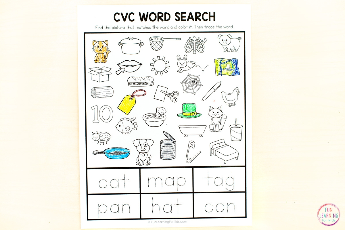 Easy Cat Word Search Printable
