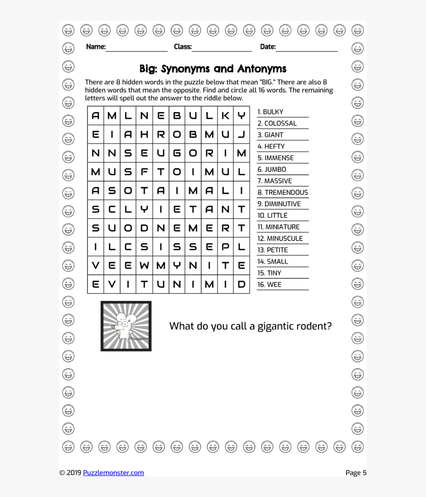 Word Search Diminutive Worksheets Grade 5 HD Png Download Kindpng Word Search Diminutive Worksheets Grade 5 HD Png Download Kindpng