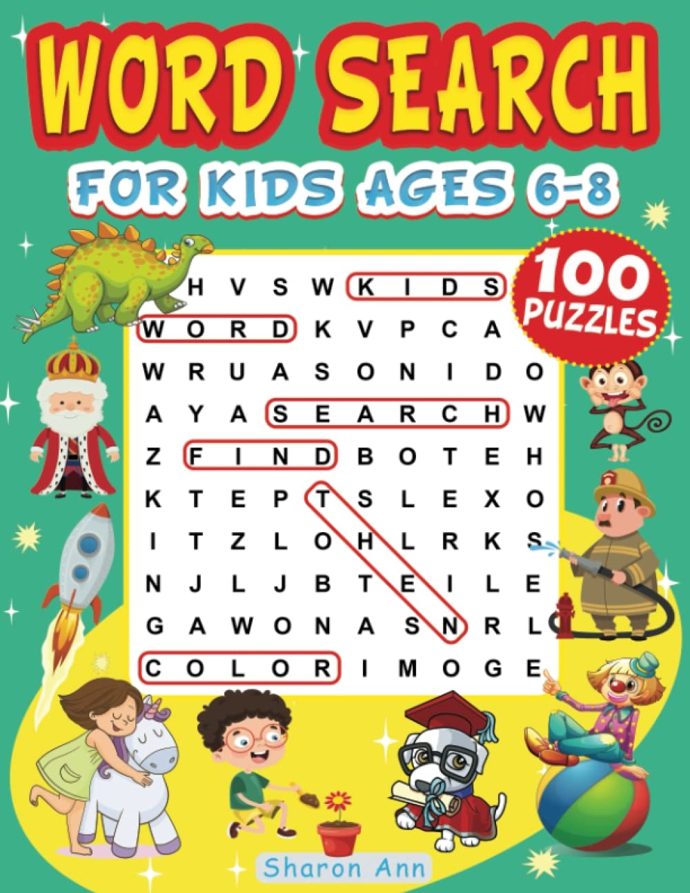 Word Search For Kids Ages 6 8 100 Large Print Word Jamaica Ubuy