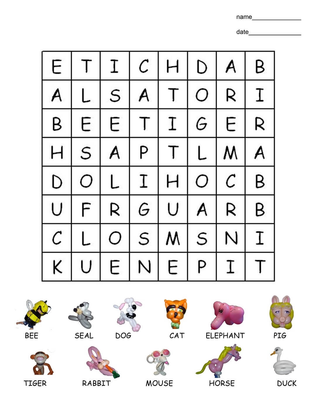 Word Search For Kids Printable Coloring Pages Worksheets Library