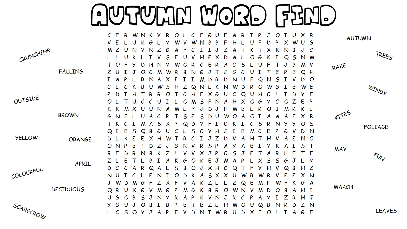 Word Search Kids Games Kids Activities