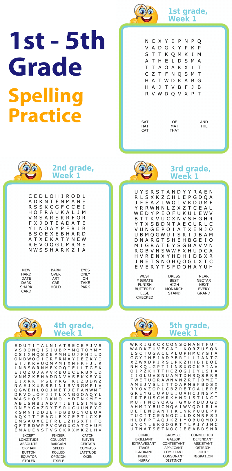Word Search Maker Unlimited Editing Printing 5x5 To 20x20