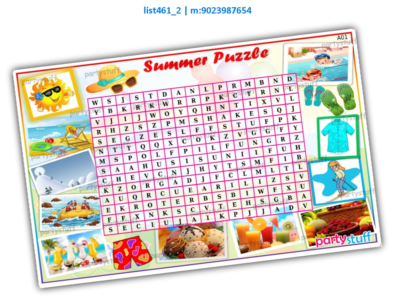 Word Search Mind Games Paper Games Summer Designs