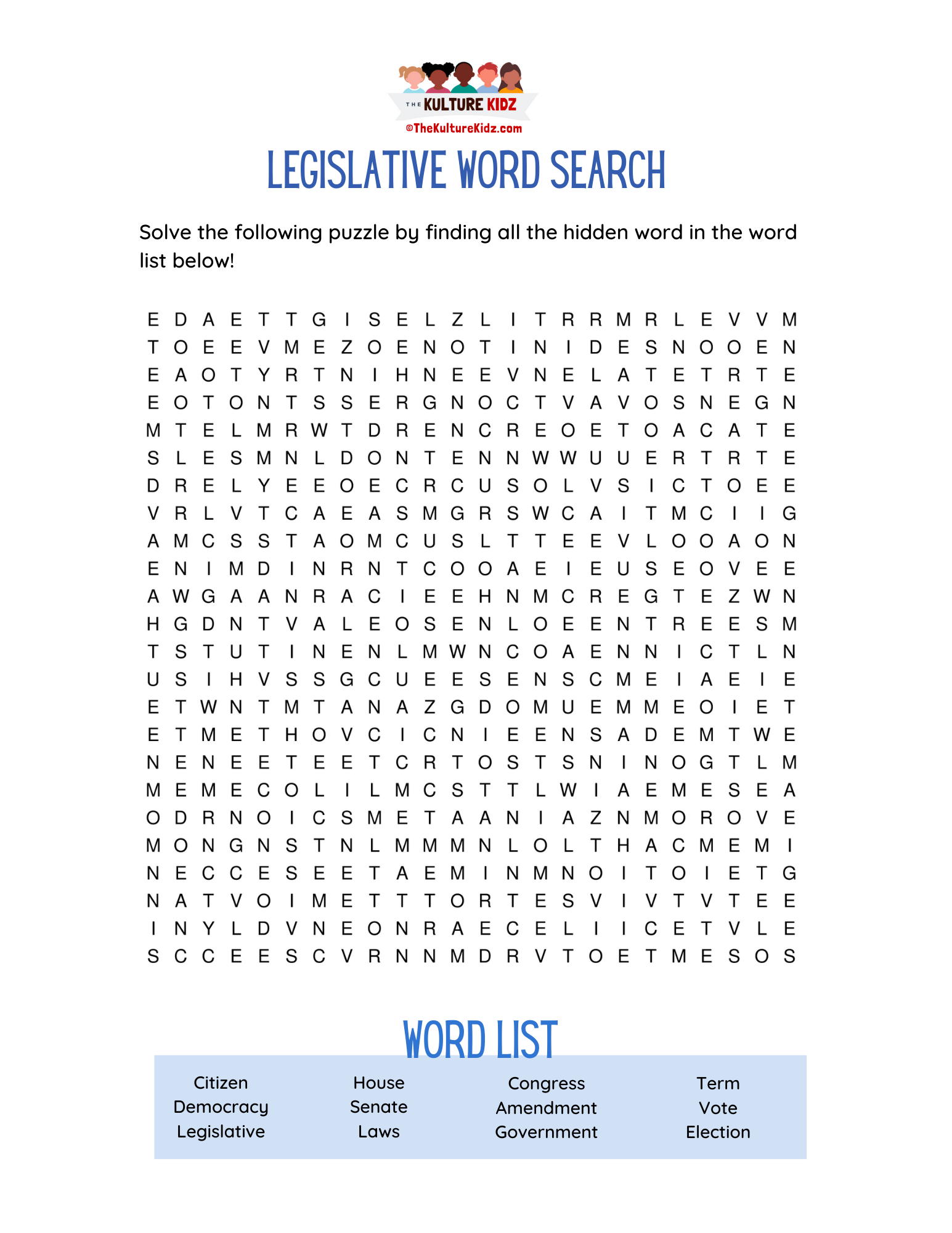 Word Search Puzzles The Kulture Kidz