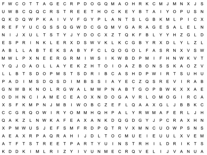 Word Search Summer T8N