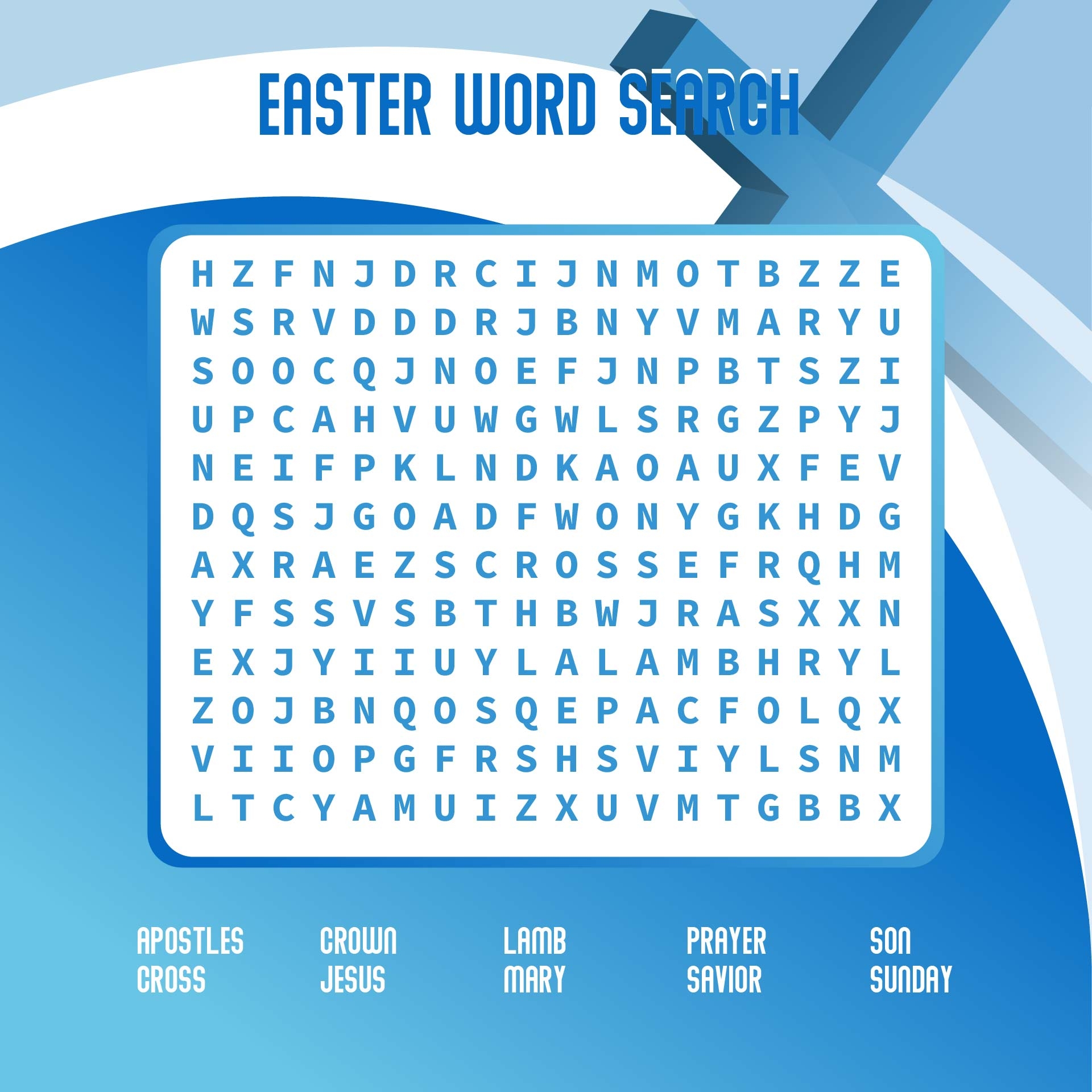 Word Search Sunday School 10 Free PDF Printables Printablee