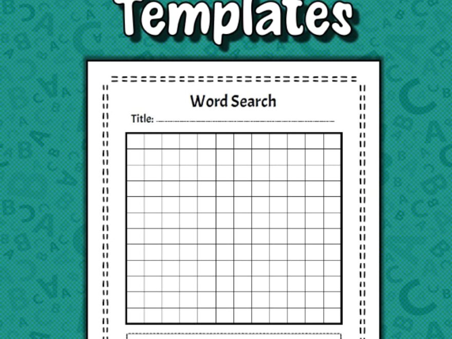 Word Search Templates Blank Word Search Template Book For Adults Kids And Teens Create Your Own Word Searches Puzzles Make Your Own Word Search Search Books Fill In The Blank Word