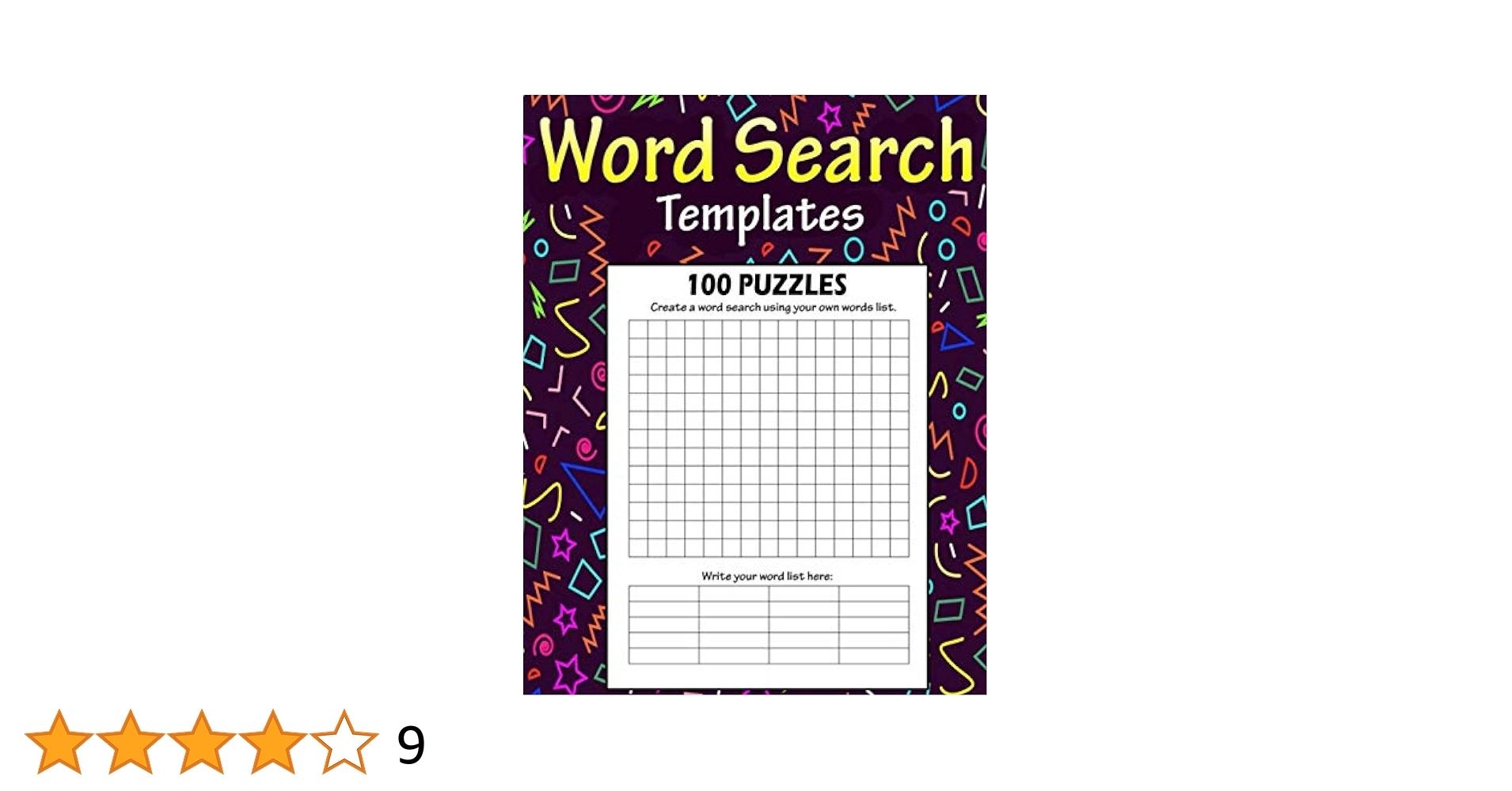 Word Search Templates Make Your Own Word Search With This Blank Puzzle Template Blank Big Word Search Books For Adults Kids Teens Bom Lamaa 9798592191763 Amazon Books