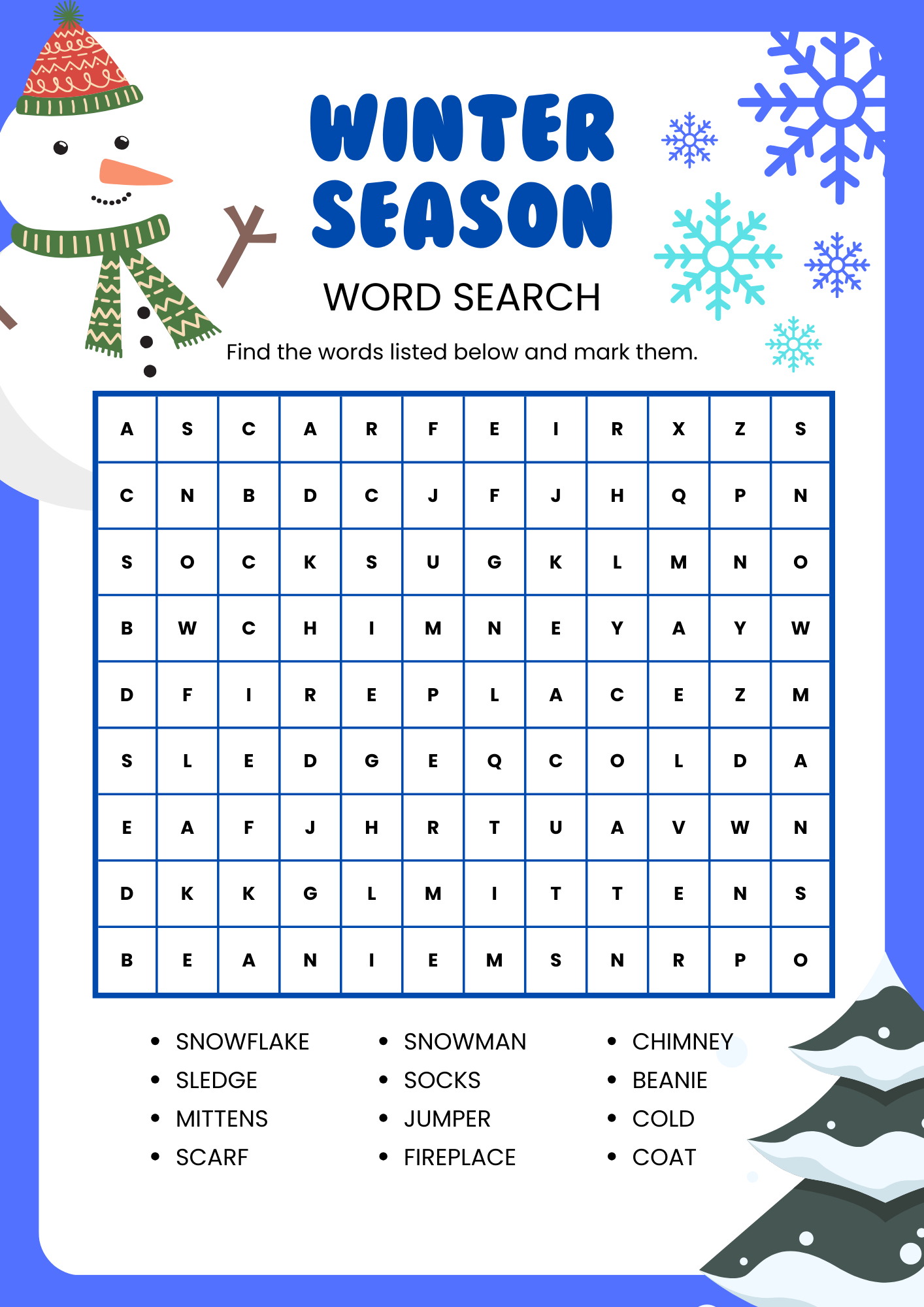 Word Search Worksheets For Child Development Sllearning