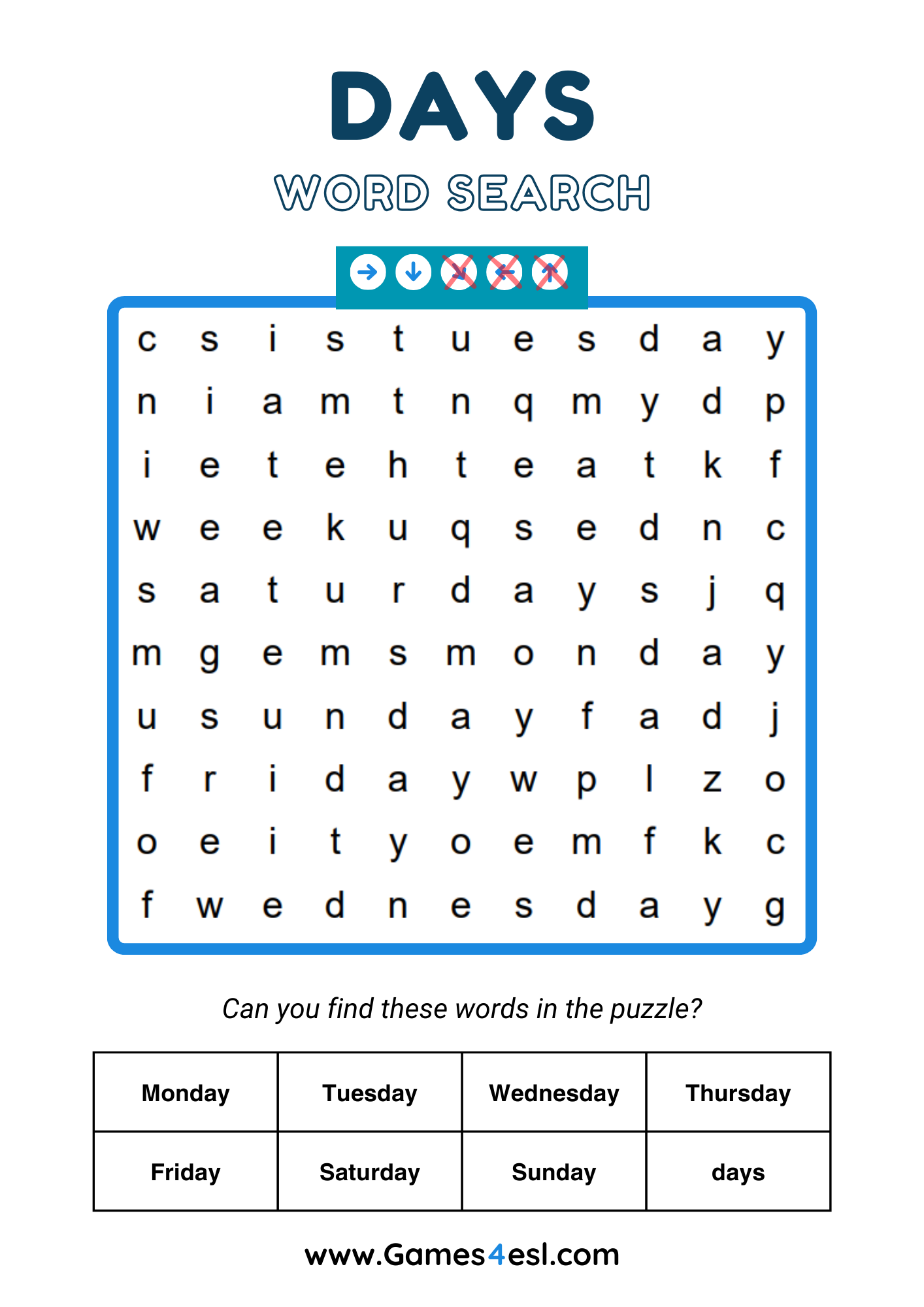 First Grade Word Search Puzzles Printable