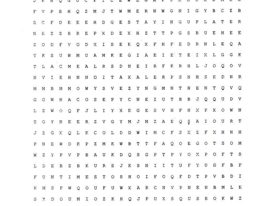 Wordsearch The PowWow Of Osage City High School
