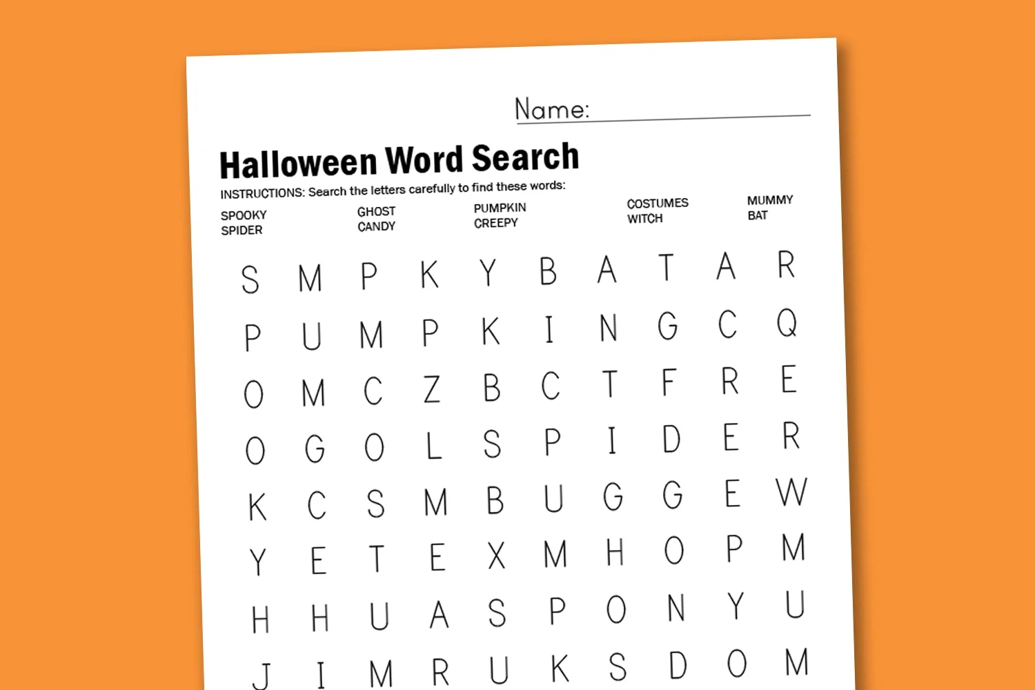 Worksheet Wednesday Halloween Word Search Paging Supermom