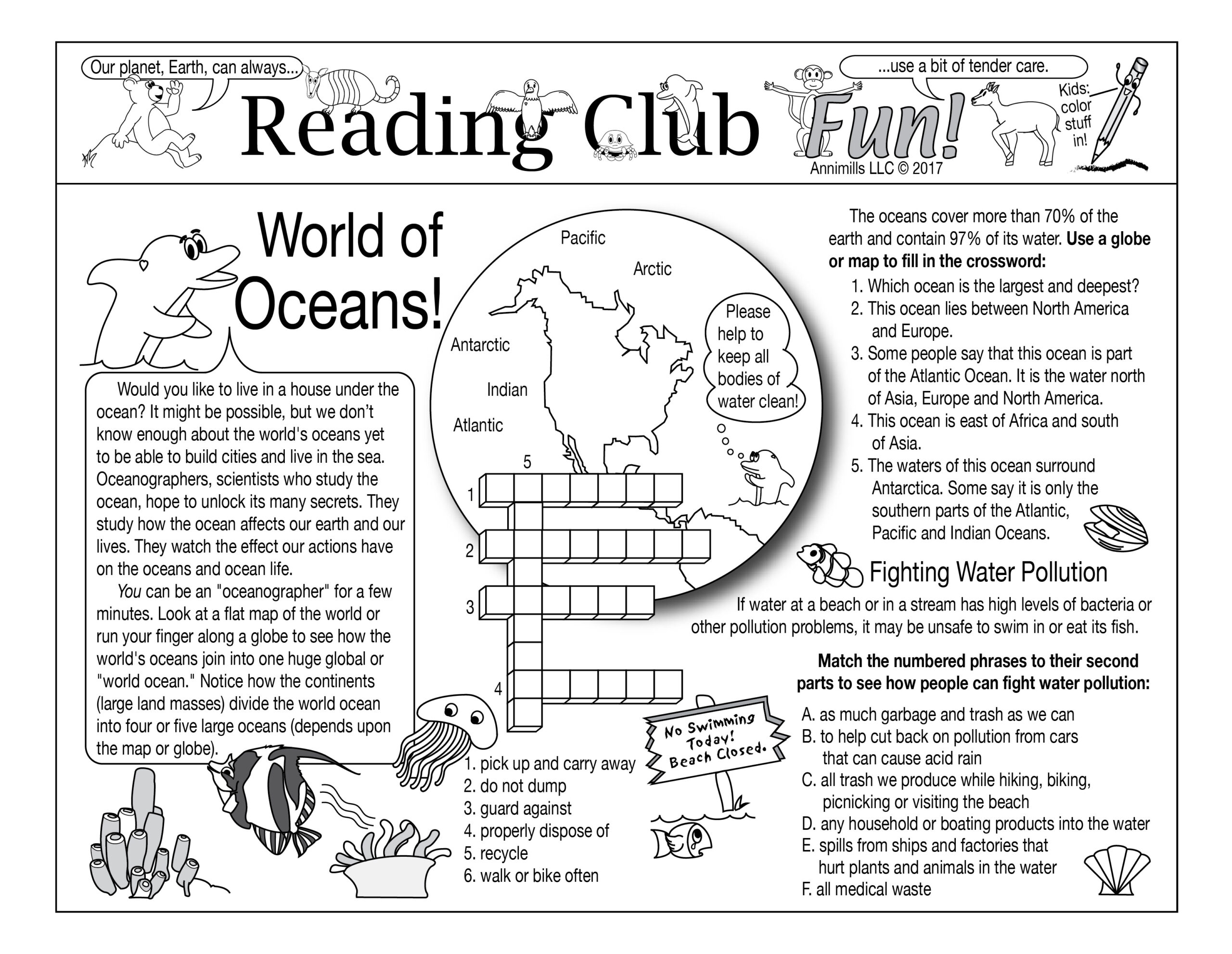 world of oceans activity set earth day printables made by teachers