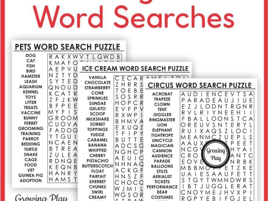 10 Free Printable Word Search Puzzles Worksheets Library