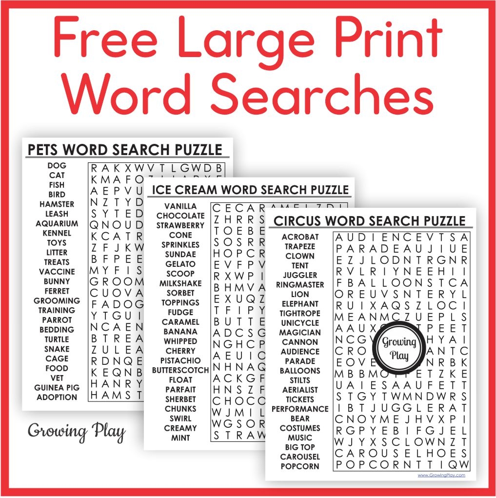 10 Free Printable Word Search Puzzles Worksheets Library