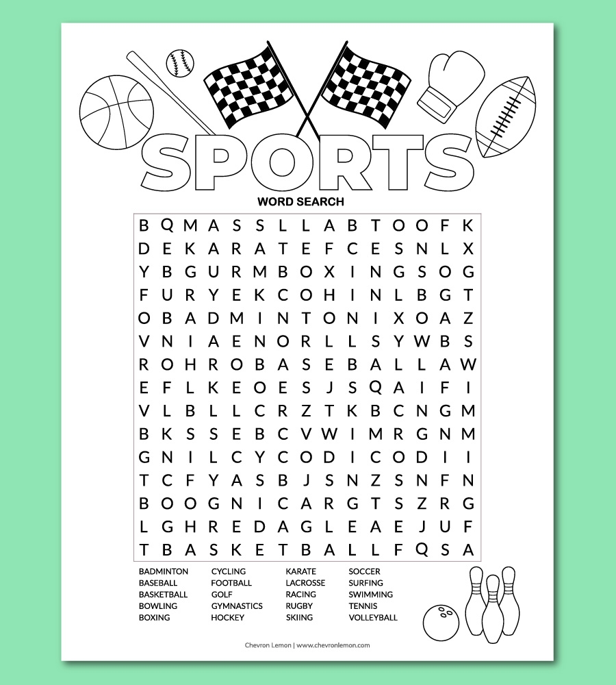 Printable Word Searches For Teenagers