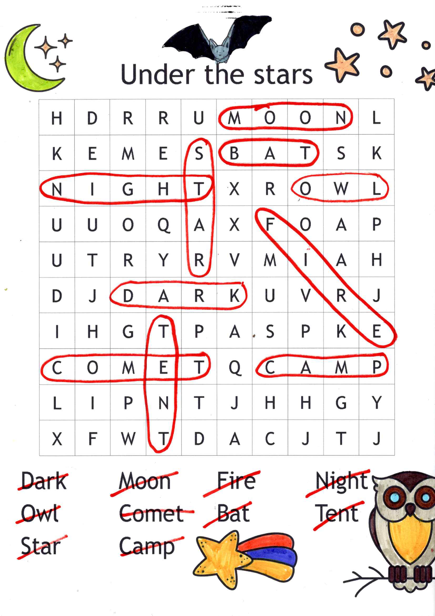 100 X Wordsearch Colouring Sheets For Kids 365 Days Of No Screens