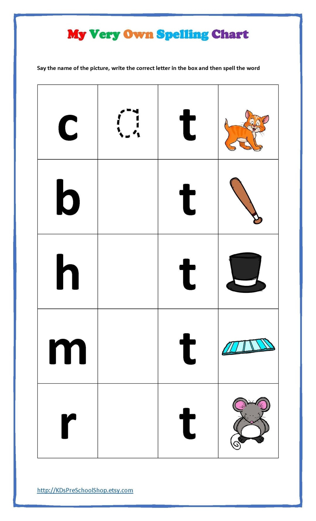 Kindergarden Word Search Printable