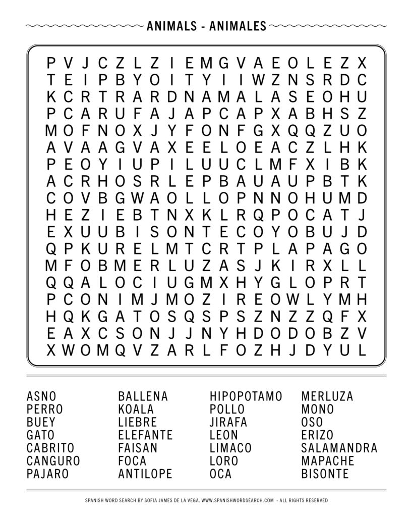 Word Search Printable For Adults