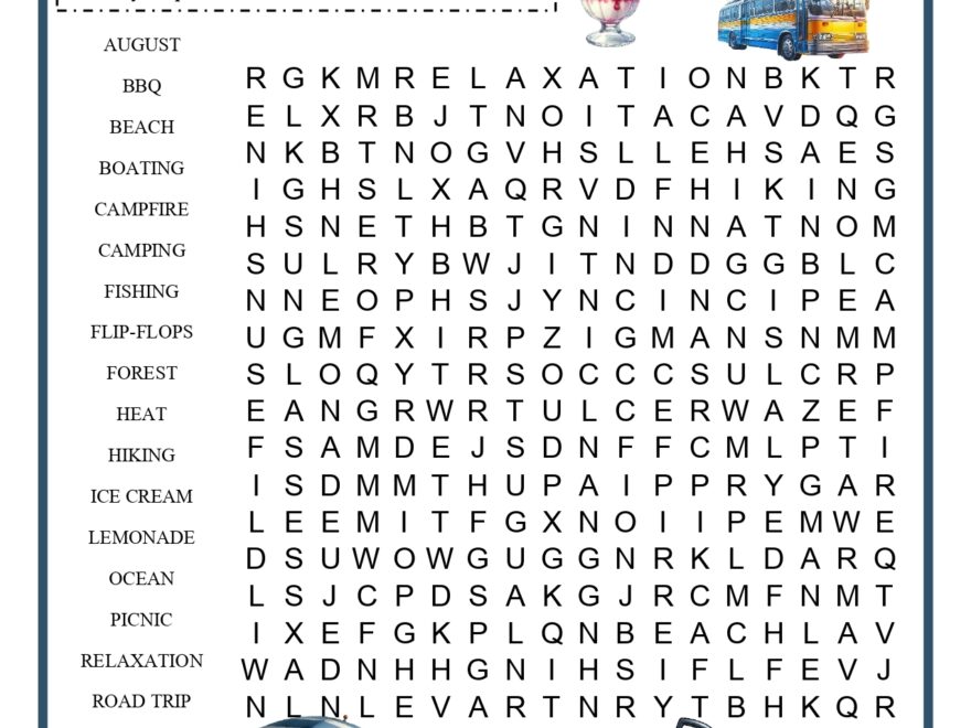 August Word Search