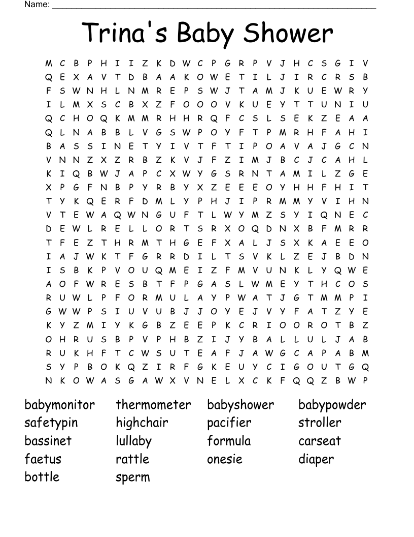 BABY WORD SEARCH WordMint
