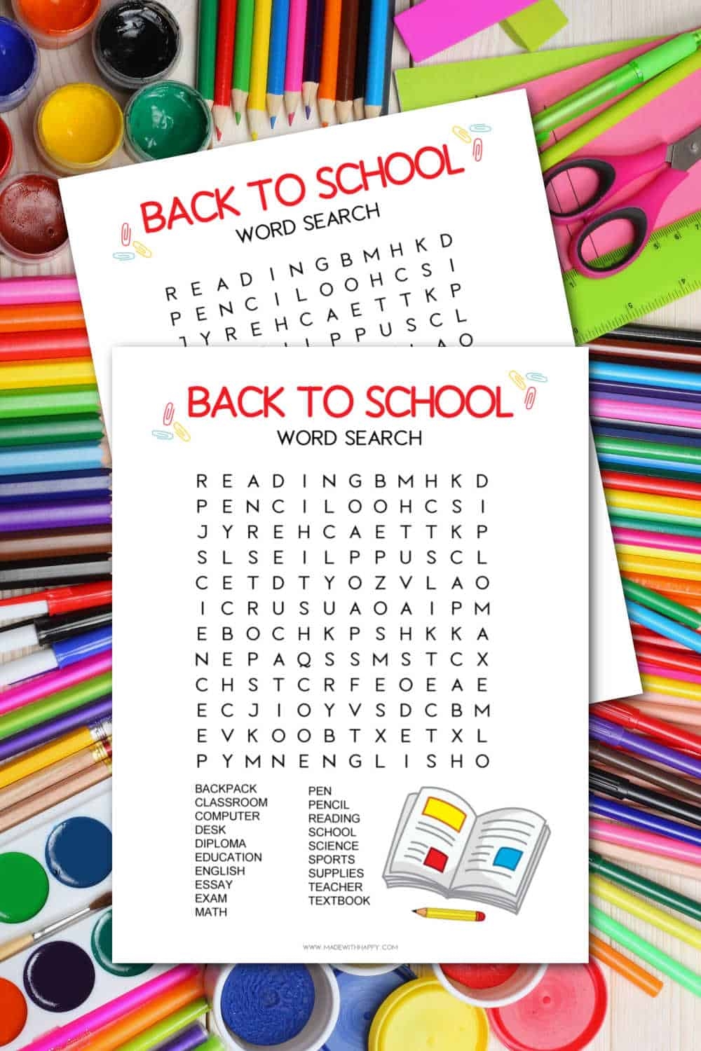 Number Word Search Free Printable