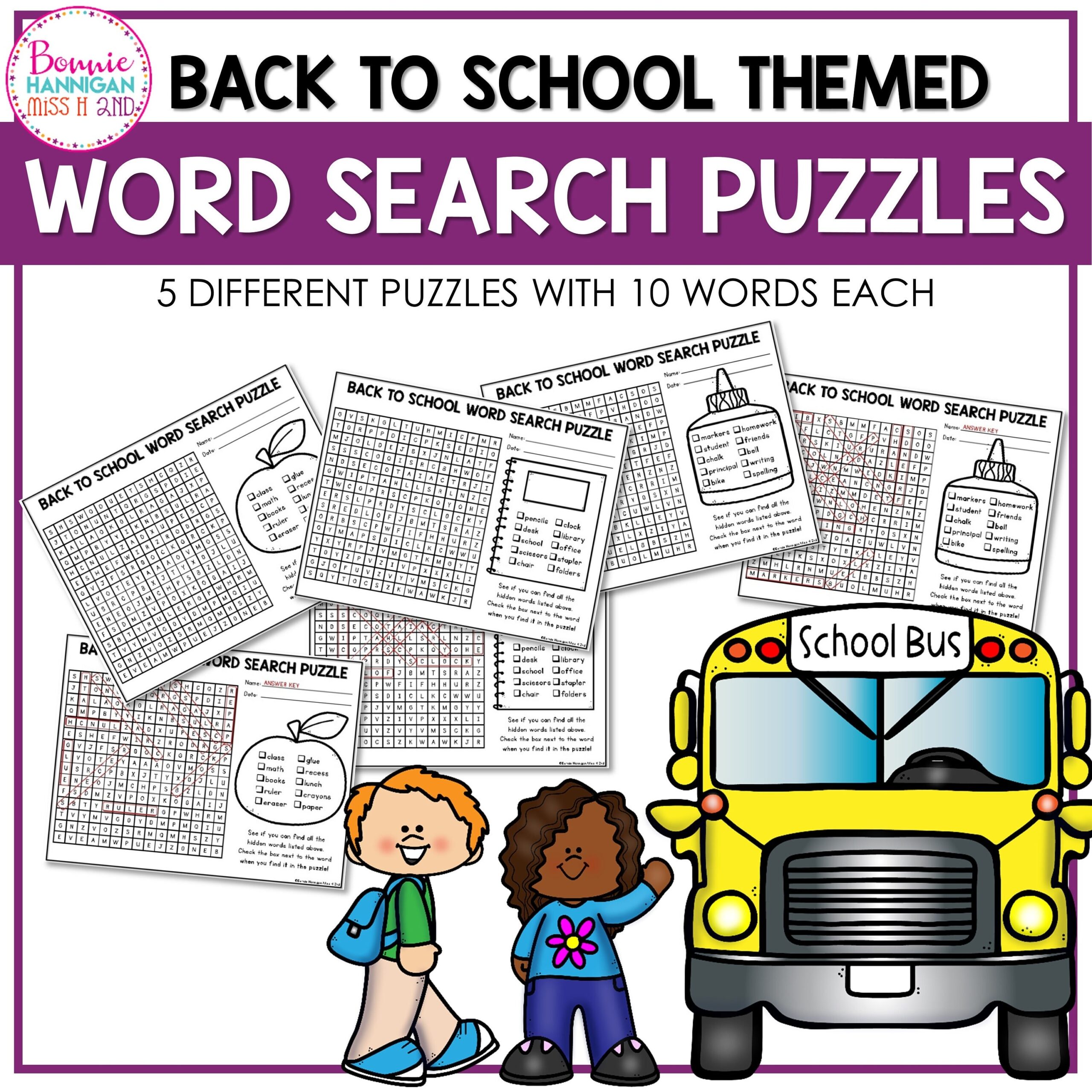Printable Word Search 1st Grade