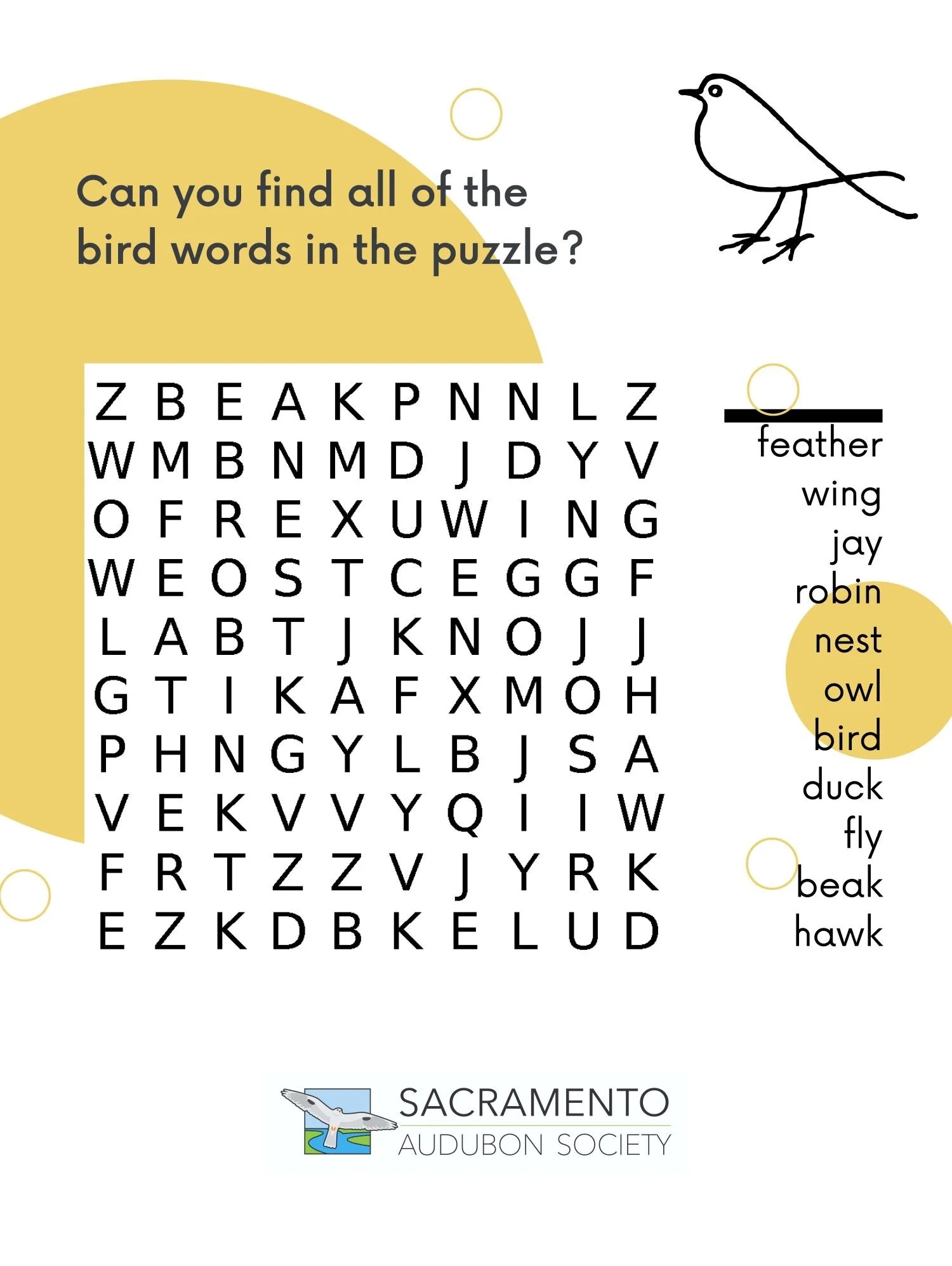 Word Search Easy Printable
