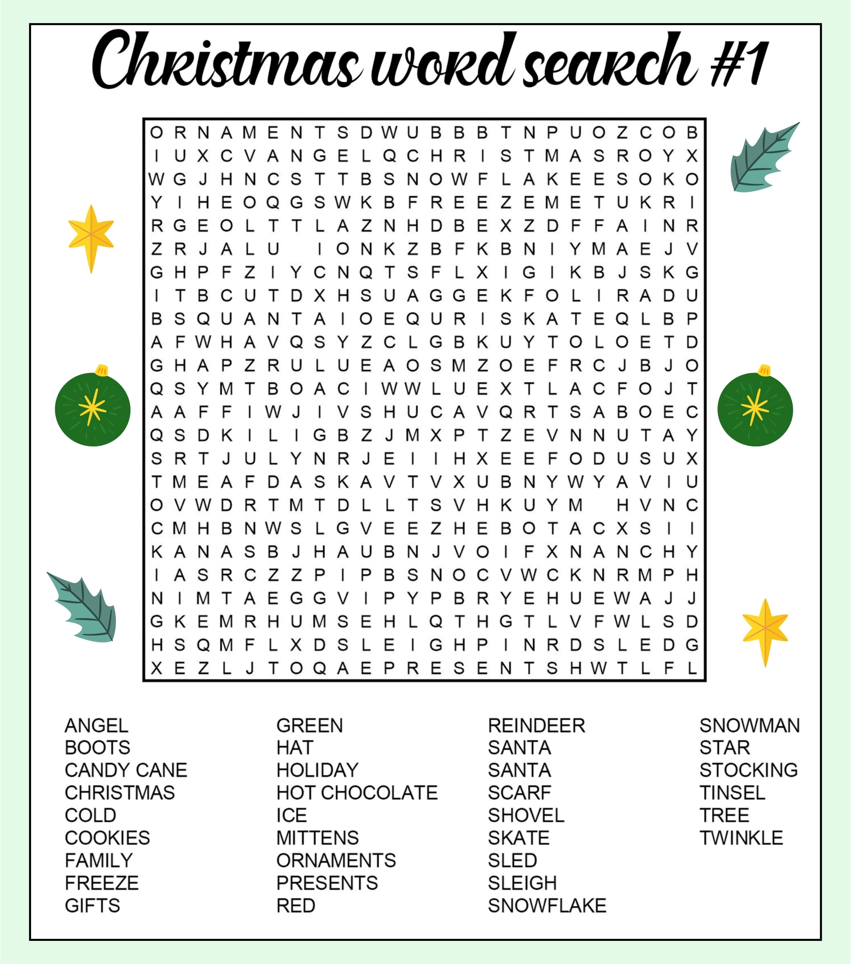 Word Searches Printable Adults