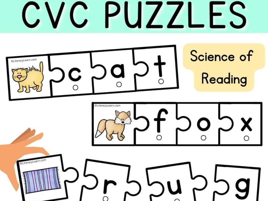 CVC Build A Word Puzzles Free Printables Literacy Learn